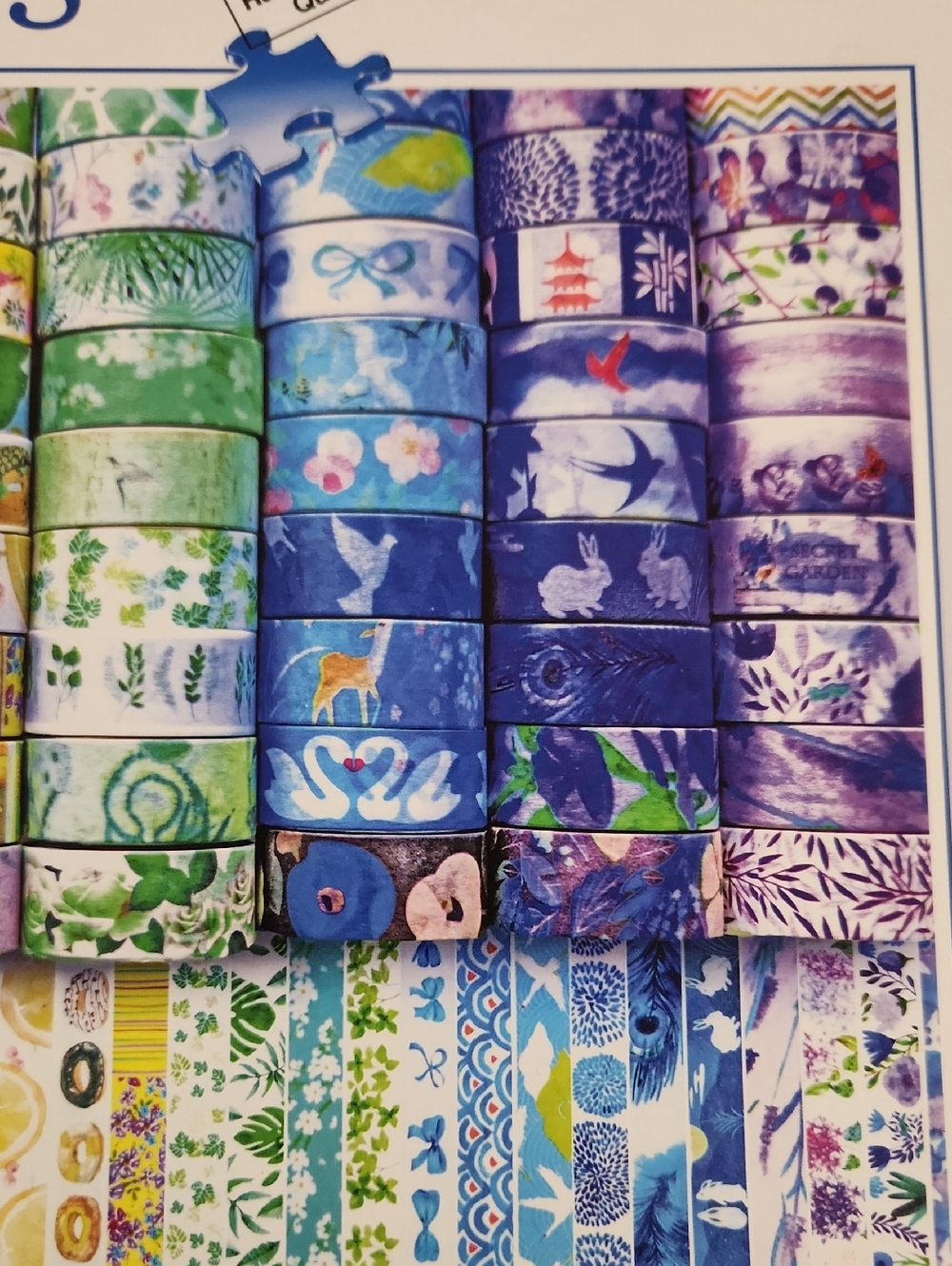 2 Ravensburger 300 Pc Puzzles LARGE FORMAT Seaside Sunshine Washi Wishes Craft - Picture 7 of 11